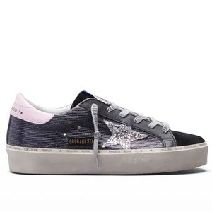Golden Goose Hi Star Corduroy Metallic Sneakers 37